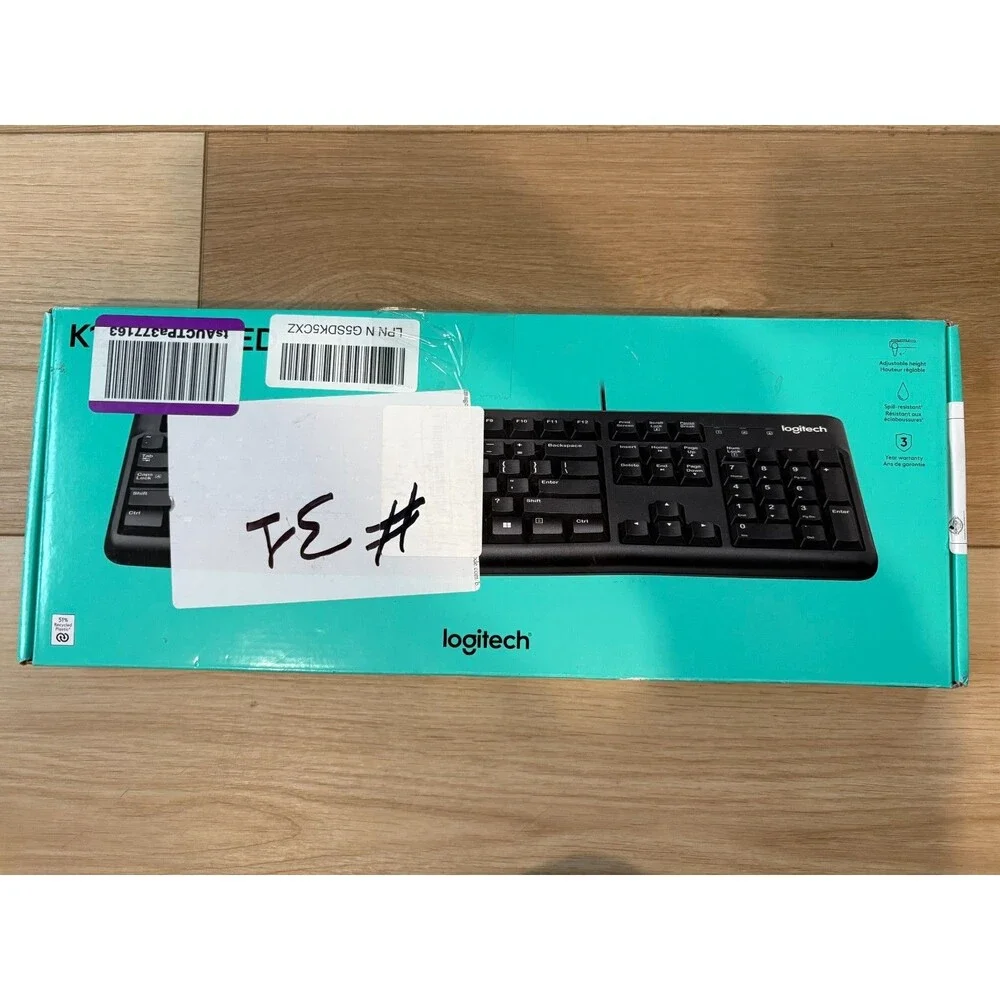 Logitech K120 Wired Keyboard for Windows Compatible with PC, Laptop - Black